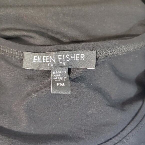 EILEEN FISHER STRETCH ASYMETRICAL TANK TUNIC - Picture 6 of 7